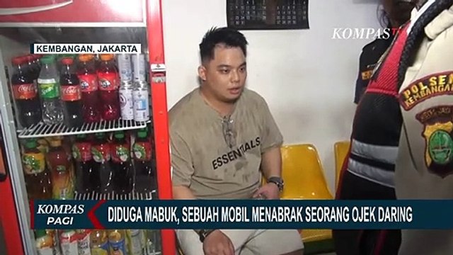 Diduga Mengemudi Dalam Keadaan Mabuk, Sebuah Mobil Menabrak Seorang Ojek Daring Hingga Kritis