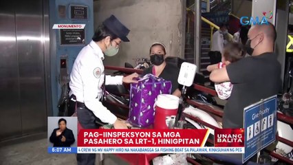 Pag-iinspeksyon sa mga pasahero sa LRT-1, hinigpitan | UB