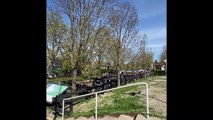 Zaanse Schans Windmills. Amazing windmills village in Netherlands.