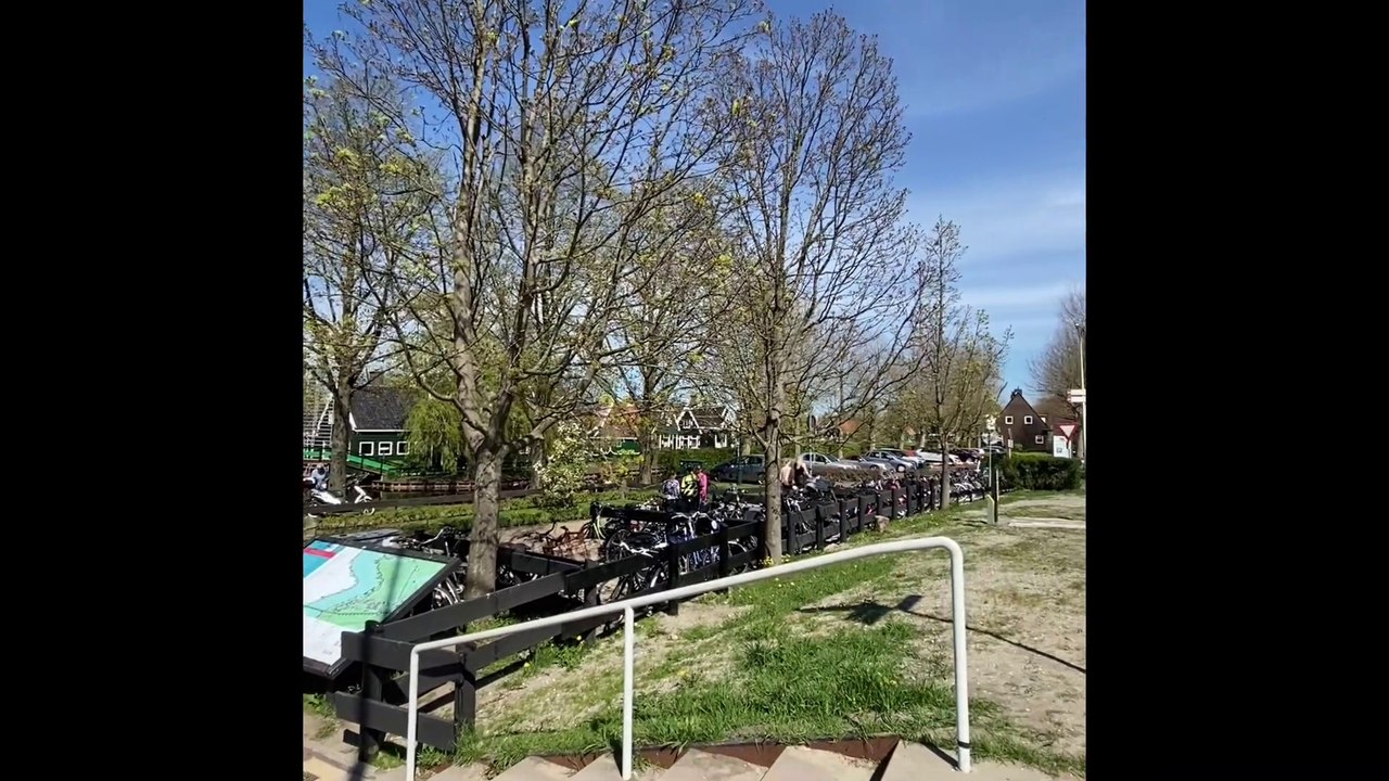 Zaanse Schans Windmills. Amazing windmills village in Netherlands.