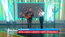 A través de Tiktok Luis Vega se acercó a grandes artistas internacionales