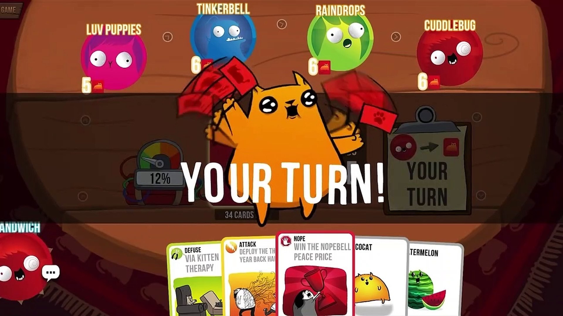 Exploding Kittens The Game Game