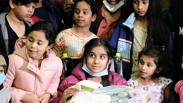 Siblings orphaned in India car crash return to Adelaide