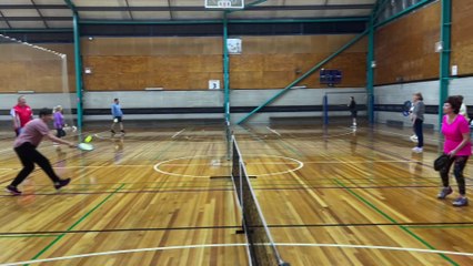 Illawarra Mercury: Pickleball players at Shellharbour Stadium