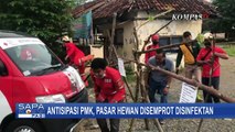 PMI Pekalongan Semprotkan Disinfektan di Pasar Hewan Kajen