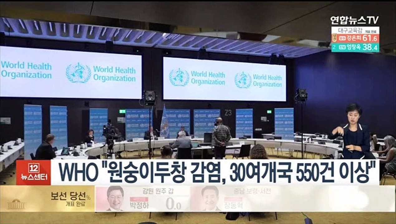 WHO "원숭이두창 감염, 30여개국 550건 이상"