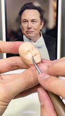Elon Musk Polymer Clay Sculpture 🎨