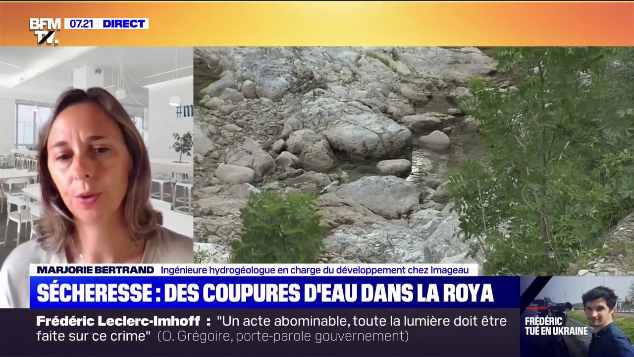 Roya: risque de pénurie d'eau "cet été sur les communes touristiques où la consommation va augmenter", explique une hydrogéologue