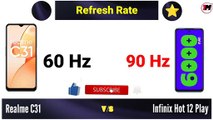 Infinix Hot 12 Play vs Realme C31 - Comparison 