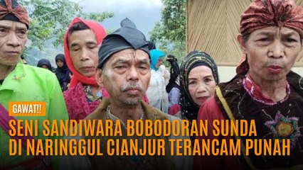 Gawat! Seni Sandiwara Bobodoran Sunda di Naringgul Cianjur Terancam Punah