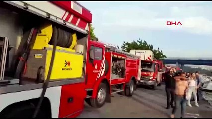 Son Dakika! Balat sahilde teknede yangın