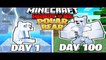 I Survived 100 DAYS as a POLAR BEAR in HARDCORE Minecraft!
