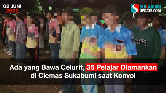 Ada yang Bawa Celurit, 35 Pelajar Diamankan di Ciemas Sukabumi saat Konvoi