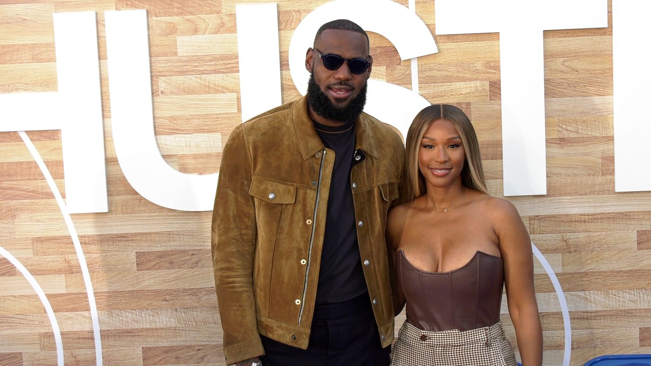 LeBron James and Savannah James "Hustle" Los Angeles Premiere Arrivals