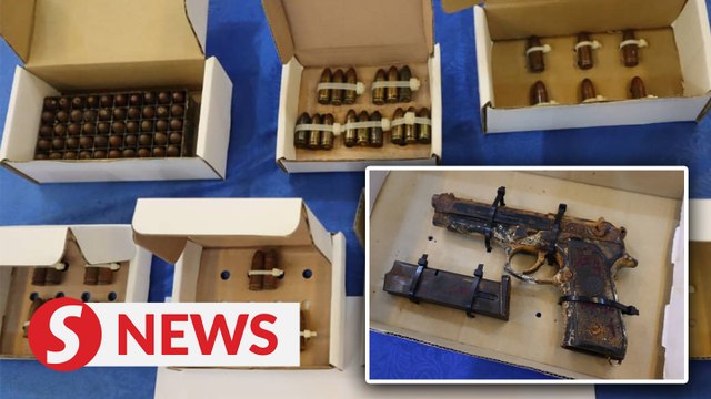 Grenade, guns, drugs worth RM5.6mil seized in police raids