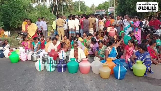 குடிநீர் வழங்காததை கண்டித்து சாலை மறியல்; போக்குவரத்து பாதிப்பு!