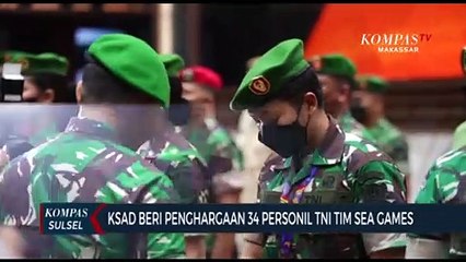 KSAD Beri Penghargaan 34 Personil Tni Tim Sea Games