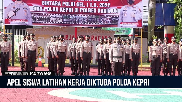 Kapolres Karimun Pimpin Apel Pembukaan Latja Siswa Diktuba Polri SPN Polda Kepri