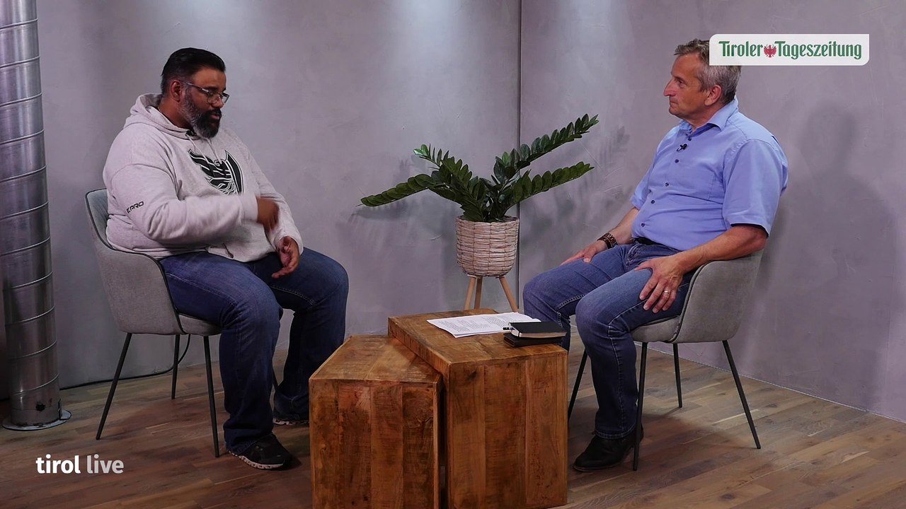 Raiders-Head Coach Kevin Herron  bei „Tirol Live”