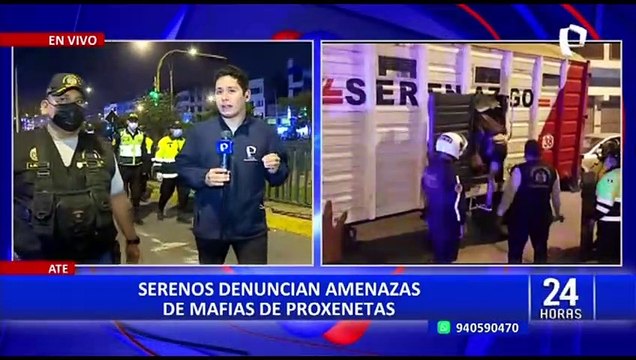 Ate: serenos denuncian que recibieron arreglo fúnebre como amenaza de mafias de proxenetas