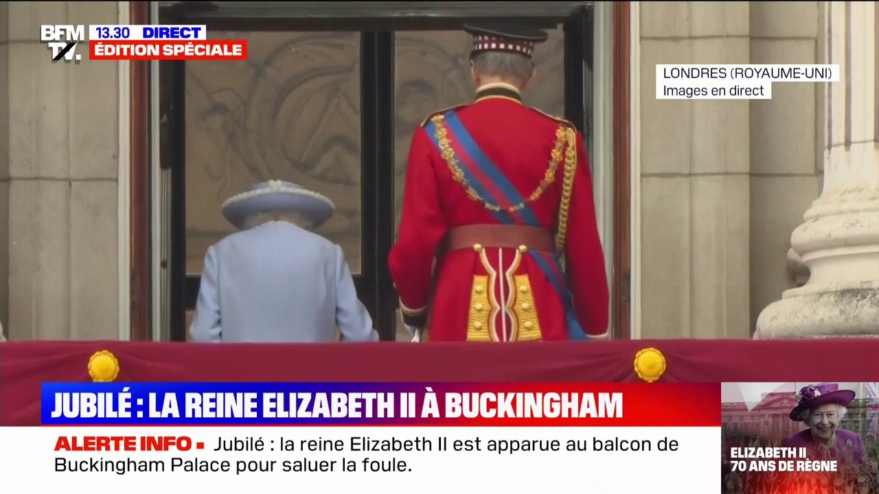Jubilé de la Reine: moins de 10 minutes après son arrivée, Elizabeth II quitte le balcon de Buckingham Palace