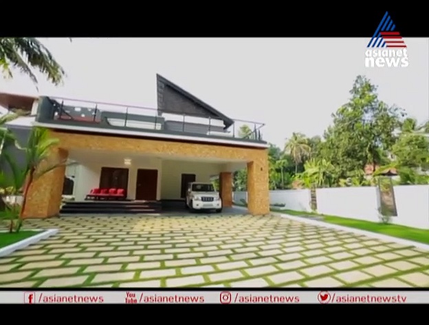 മോഡേണ്‍ കണ്ടമ്പററി സ്റ്റൈലില്‍ ഒരു വീട്.. കാണാം ഡ്രീം ഹോം