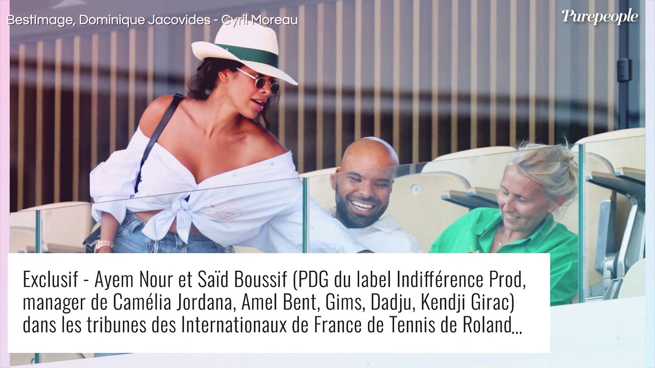 Ayem Nour : Epaules dénudées et ventre à l'air, elle s'affiche canon à Roland-Garros