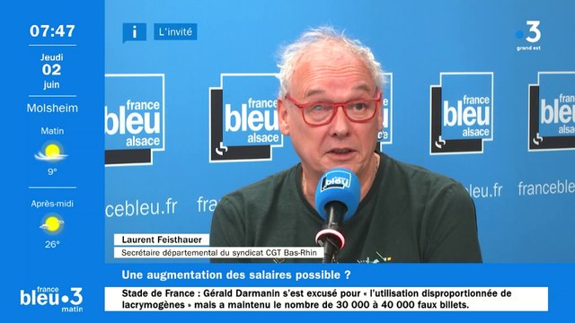 Laurent Feisthauer, secrétaire de l'union départementale CGT du Bas-Rhin