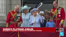 Royal family watch fly-past from Buckingham Palace balcony
