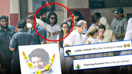 KK’s Wife And Son Criticized For Allegedly ‘Smiling’ During His Funeral