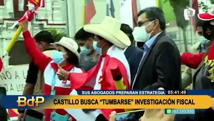 Fiscalía solicitaría levantamiento del secreto bancario, tributario y telefónico de Pedro Castillo