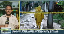 Brasil reporta aumento a 122 fallecidos por intensas precipitaciones
