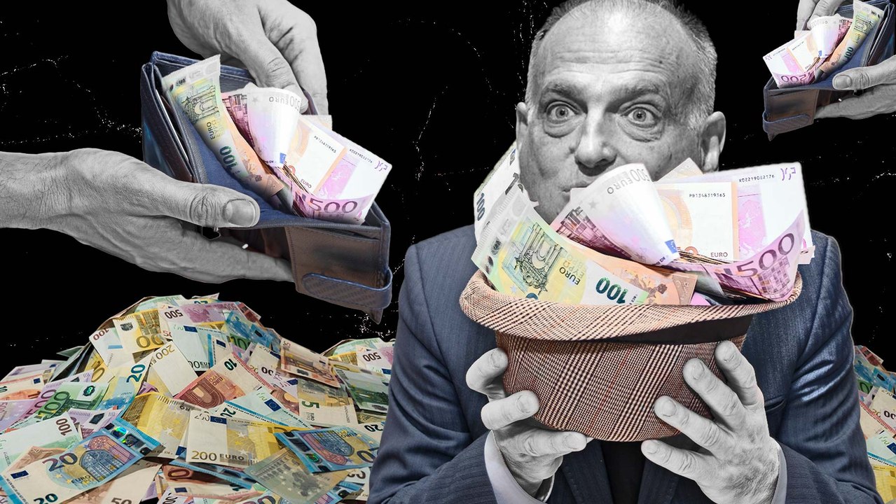 Tebas, que cobra 3,5 millones, al trabajador de la RFEF que quiso fichar: "No tenemos grandes sueldos"