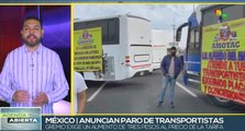 Transportistas mexicanos anuncian paro por incumplimiento al aumento de tarifa mínima