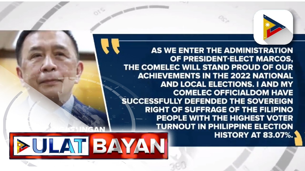 Pangarungan, ipinagmalaking sa pamumuno niya nakapagtala ng pinakamataas na voter turnout sa halalan