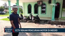 Maling Motor Terekam CCTV Saat Beraksi di Masjid