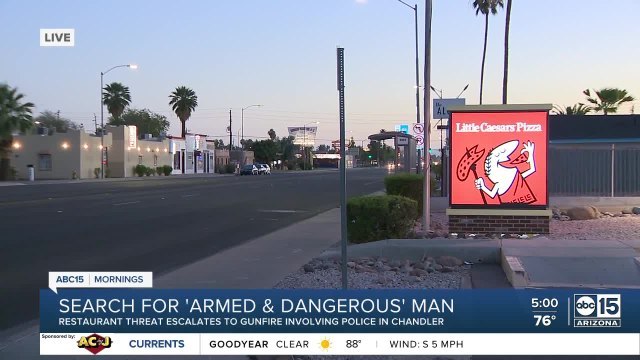 Search for 'armed and dangerous' man after shooting involving Chandler officers