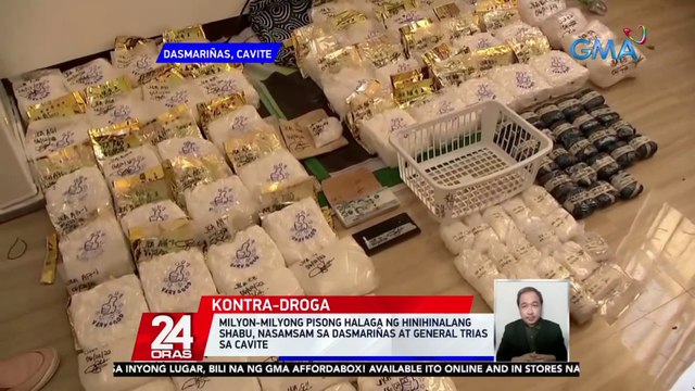 Milyon-milyong pisong halaga ng hinihinalang shabu, nasamsam sa Dasmariñas at General Trias sa Cavite | 24 Oras