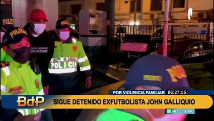 John Galliquio sigue detenido: "no se entregó a la justicia por estar mal asesorado", dice su abogado