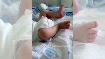 Hande Soral 2 günlük bebeğinin ayaklarını paylaştı!