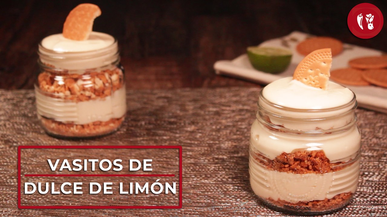 Vasitos de dulce de limón | Receta de postre fácil | Directo al Paladar México