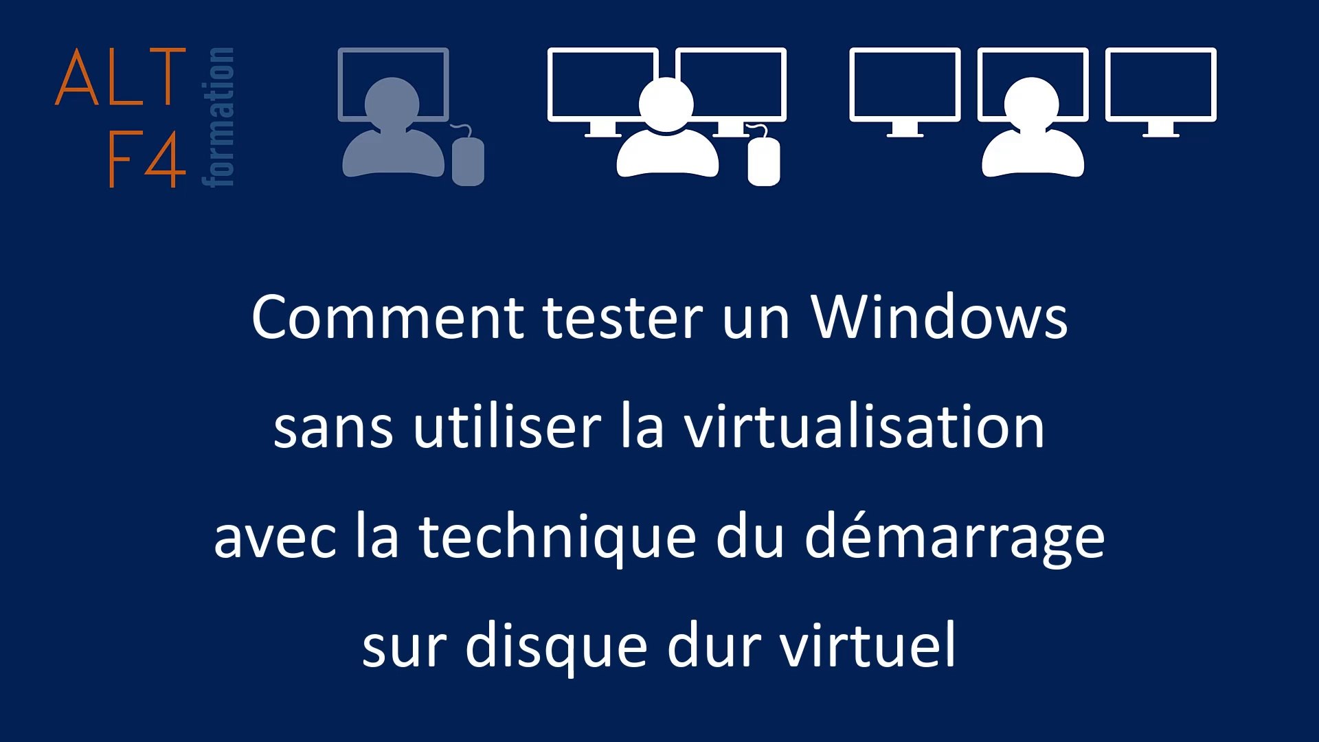 Tester Windows sans utiliser la virtualisation grâce au démarrage sur VHDX  - Vidéo Dailymotion