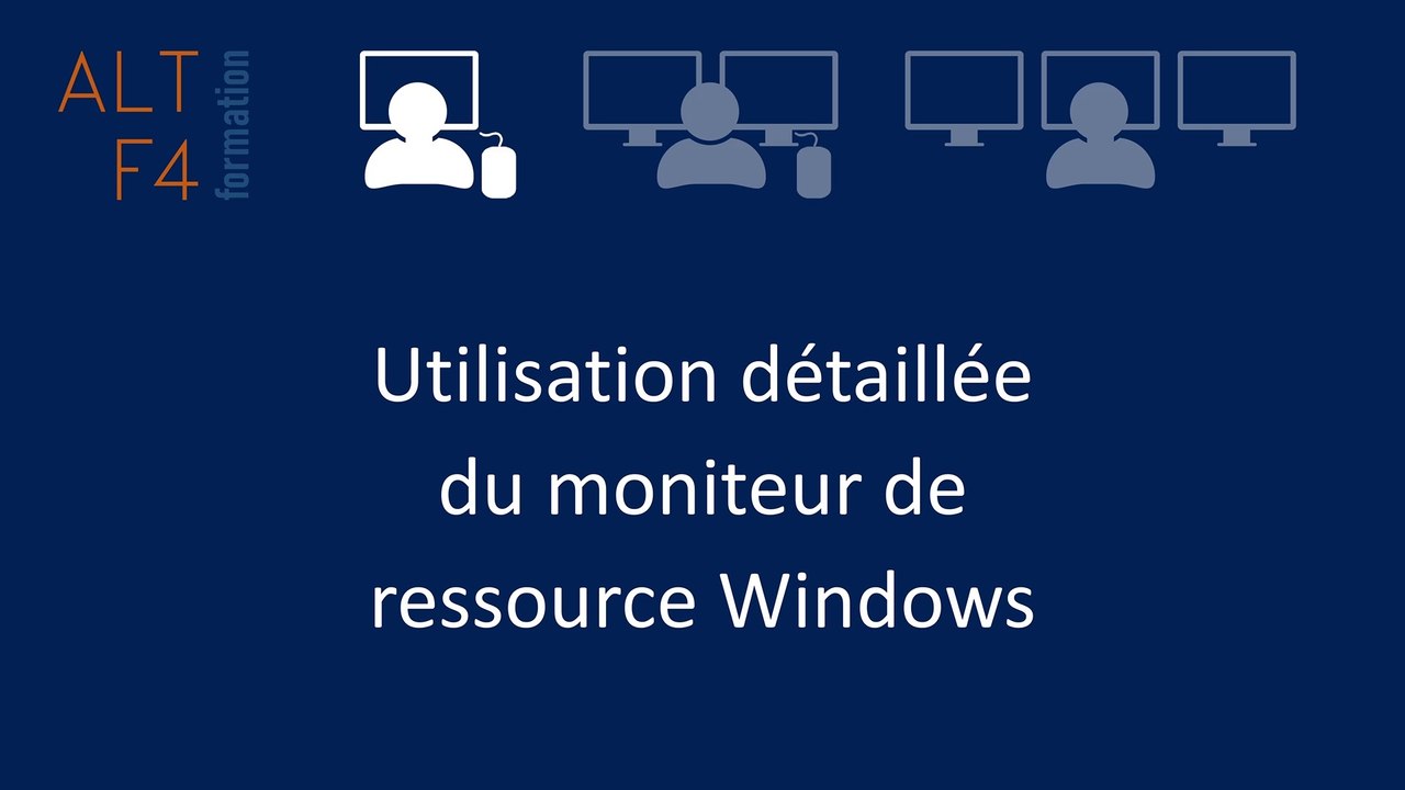 Moniteur de ressource Windows - Utilisation détaillée