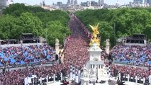 Día grande del Jubileo de Platino de la reina Isabel II al cumplirse 70 años de su ascenso al trono