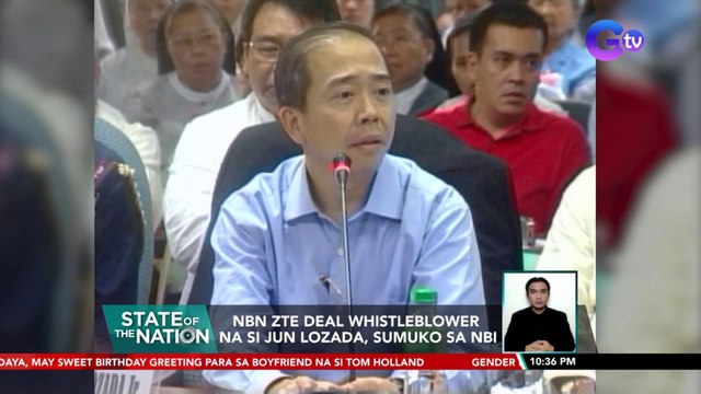 NBN ZTE deal whistleblower na si Jun Lozada, sumuko sa NBI | SONA