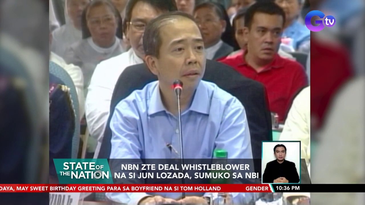 NBN ZTE deal whistleblower na si Jun Lozada, sumuko sa NBI | SONA