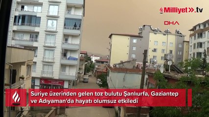Toz bulutu hayatı olumsuz etkiledi