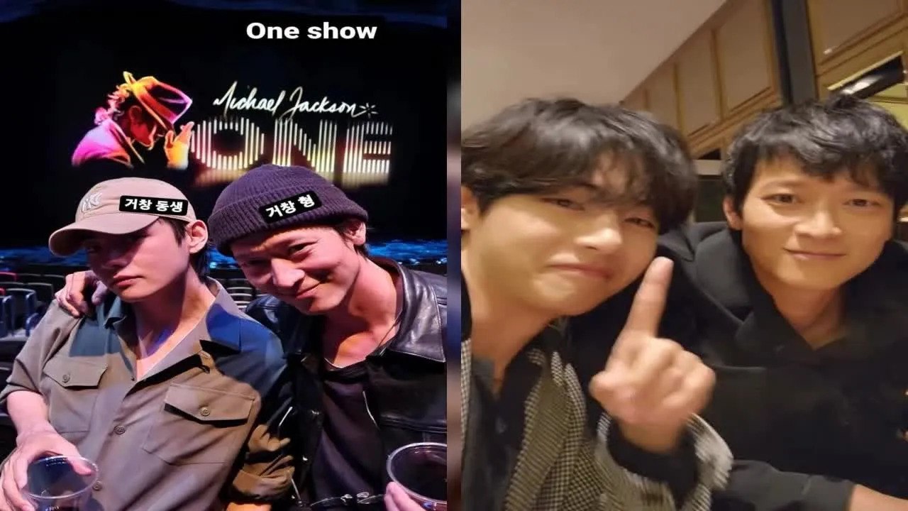 '거창 인연' 뷔 X 강동원, 브로커 VIP시사회서 훈훈한 투샷 영상