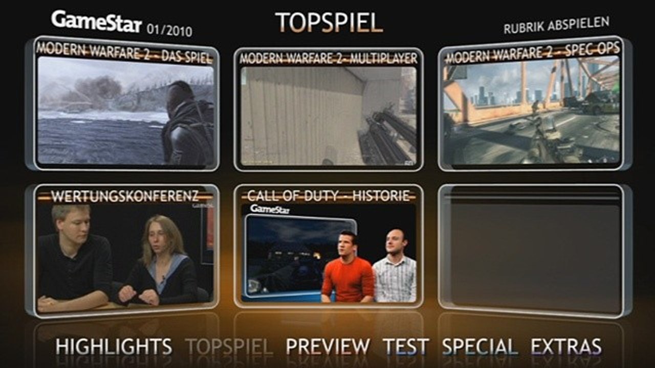 DVD-Highlights 01/2010  - Bad Company 2, MW 2, Force Unleashed & Dirt 2