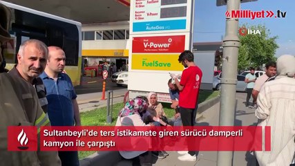 Sultanbeyli’de sürücünün dikkatsizliği kazaya neden oldu, 4 yaralı